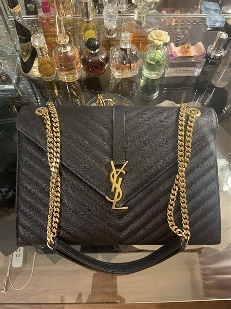 ysl large envelope bag used|saint laurent large envelope bag.